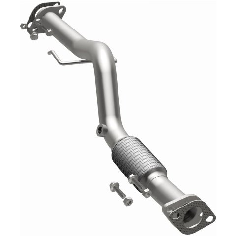 BRExhaust Direct-Fit Intermediate Pipes for 2006-2011 ACCENT, RIO, RIO5 - 107-0091 Exhaust Pipes, Pipes, Stainless Steel, Natural, 2.000 in. O.D., Hyundai, Kia, Each