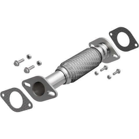 BRExhaust Direct-Fit Intermediate Pipes for 2009 AURA, 2009-2010 G6, 2008-2012 MALIBU - 107-0098 Exhaust Pipes, Pipes, Stainless Steel, Natural, 2.000 in. O.D., Chevrolet, Pontiac, Saturn, Each