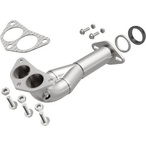 BRExhaust Direct-Fit Intermediate Pipes for 2006-2012 ECLIPSE, 2004-2012 GALANT - 107-0107 Exhaust Pipes, Pipes, Stainless Steel, Natural, 3.000 in. O.D., Mitsubishi, Each