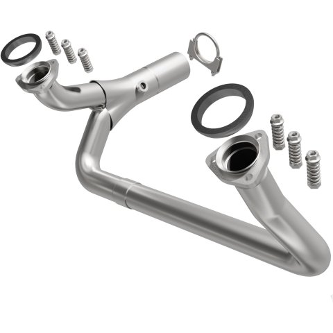 BRExhaust Direct-Fit Intermediate Pipes 107-0174 Exhaust Pipes, Pipes, Stainless Steel, Natural, Chevrolet, GMC, Each