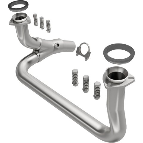 BRExhaust Direct-Fit Intermediate Pipes 107-0175 Exhaust Pipes, Pipes, Stainless Steel, Natural, Chevrolet, GMC, Each