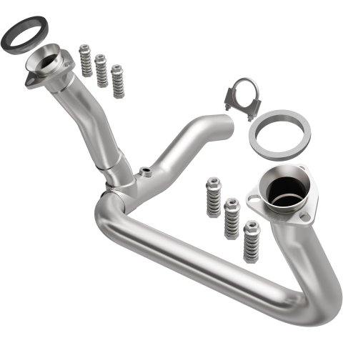 BRExhaust Direct-Fit Intermediate Pipes 107-0176 Exhaust Pipes, Pipes, Stainless Steel, Natural, Chevrolet, GMC, Oldsmobile, Each