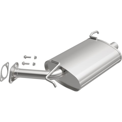 BRExhaust Direct-Fit Steel 2 Inch Muffler 108-0033 Mufflers, Direct-Fit, 2.00 in. Inlet/Outlet, Steel, Aluminized, for Infiniti, 3.5L, Each