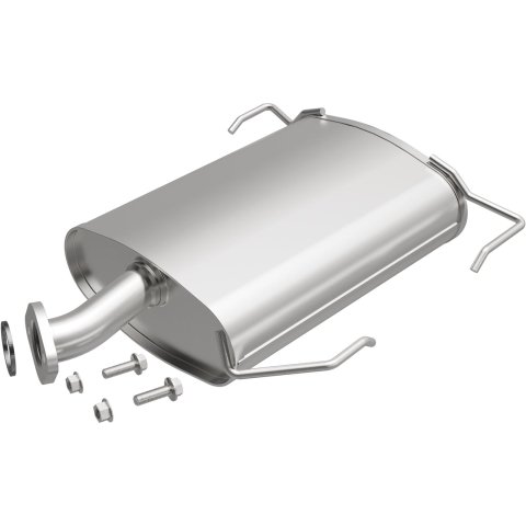 BRExhaust Direct-Fit Steel 2 Inch Muffler 108-0034 Mufflers, Direct-Fit, 2.00 in. Inlet/Outlet, Steel, Aluminized, for Nissan, 1.8L, Each