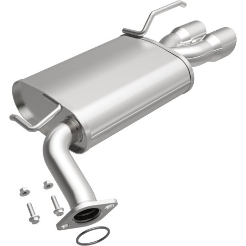 BRExhaust Direct-Fit Steel 2 Inch Muffler 108-0035 Mufflers, Direct-Fit, 2.00 in. Inlet/Outlet, Steel, Aluminized, for Infiniti, Each