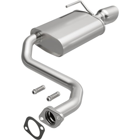 BRExhaust Direct-Fit Steel 2 Inch Muffler 108-0040 Mufflers, Direct-Fit, 2.00 in. Inlet/Outlet, Steel, Aluminized, for Nissan, Each
