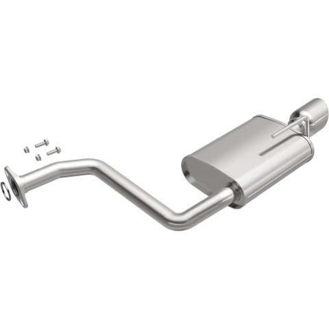 BRExhaust Direct-Fit Steel 2 Inch Muffler 108-0041 Mufflers, Direct-Fit, 2.00 in. Inlet/Outlet, Steel, Aluminized, for Nissan, Each