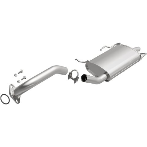 BRExhaust Direct-Fit Steel 2.25 Inch Muffler 108-0043 Mufflers, Direct-Fit, in. Inlet/Outlet, Steel, Aluminized, for Infiniti, for Nissan, 3.0L, 3.5L, Each