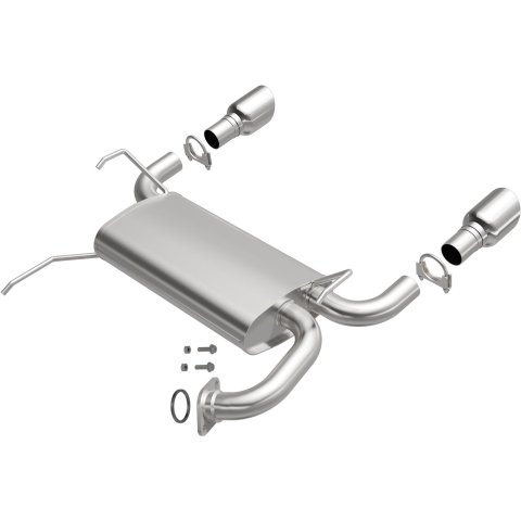 BRExhaust Direct-Fit Steel 1.75 Inch Muffler 108-0046 Mufflers, Direct-Fit, in. Inlet/Outlet, Steel, Aluminized, for Infiniti, 3.5L, 4.5L, Each