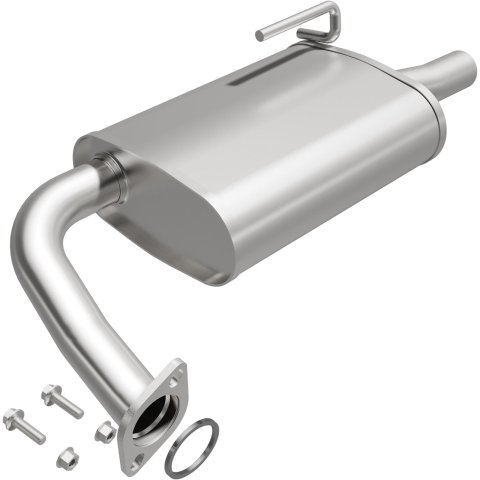 BRExhaust Direct-Fit Steel 2 Inch Muffler 108-0047 Mufflers, Direct-Fit, 2.00 in. Inlet/Outlet, Steel, Aluminized, for Nissan, Each