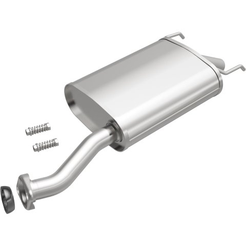 BRExhaust Direct-Fit Steel 1.75 Inch Muffler 108-0060 Mufflers, Direct-Fit, in. Inlet/Outlet, Steel, Aluminized, for use on Honda®, 1.5L, Each
