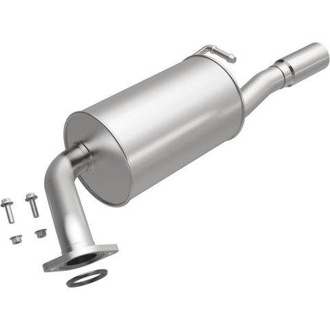 BRExhaust Direct-Fit Steel 2 Inch Muffler 108-0064 Mufflers, Direct-Fit, 2.00 in. Inlet/Outlet, Steel, Aluminized, Mazda, 2.3L, 3.0L, Each