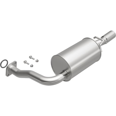 BRExhaust Direct-Fit Steel 2 Inch Muffler 108-0065 Mufflers, Direct-Fit, 2.00 in. Inlet/Outlet, Steel, Aluminized, Mazda, 2.3L, 3.0L, Each