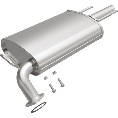 BRExhaust Direct-Fit Steel 2.25 Inch Muffler 108-0068 Mufflers, Direct-Fit, in. Inlet/Outlet, Steel, Aluminized, Lexus, Toyota, Each