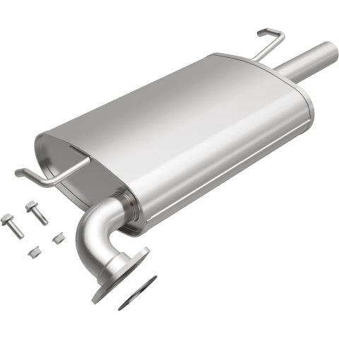 BRExhaust Direct-Fit Steel 2 Inch Muffler 108-0069 Mufflers, Direct-Fit, 2.00 in. Inlet/Outlet, Steel, Aluminized, Toyota, Each