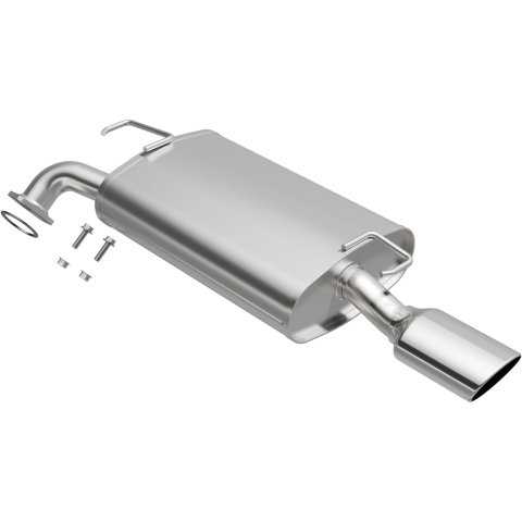 BRExhaust Direct-Fit Steel 2 Inch Muffler 108-0072 Mufflers, Direct-Fit, 2.00 in. Inlet/Outlet, Steel, Aluminized, Toyota, Each