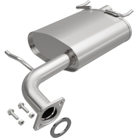 BRExhaust Direct-Fit Steel 2 Inch Muffler 108-0073 Mufflers, Direct-Fit, 2.00 in. Inlet/Outlet, Steel, Aluminized, Toyota, Each