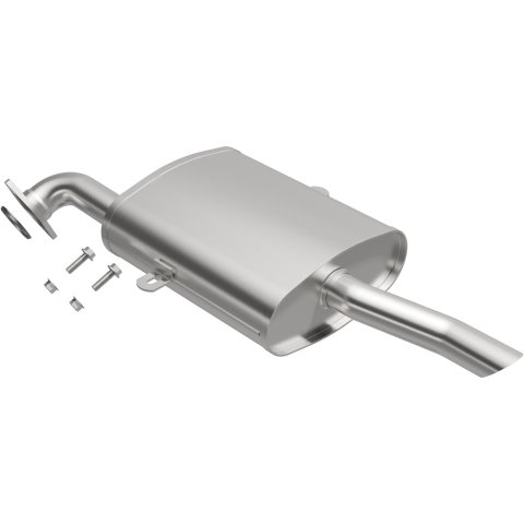 BRExhaust Direct-Fit Steel 2 Inch Muffler 108-0074 Mufflers, Direct-Fit, 2.00 in. Inlet/Outlet, Steel, Aluminized, Chevrolet, Toyota, Each