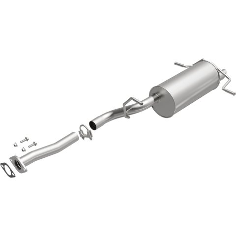 BRExhaust Direct-Fit Steel 2 Inch Muffler 108-0077 Mufflers, Direct-Fit, 2.00 in. Inlet/Outlet, Steel, Aluminized, Subaru, 2.5L, Each