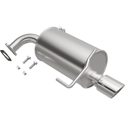 BRExhaust Direct-Fit Steel 2 Inch Muffler 108-0078 Mufflers, Direct-Fit, 2.00 in. Inlet/Outlet, Steel, Aluminized, Subaru, Each