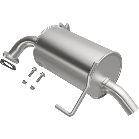BRExhaust Direct-Fit Steel 1.75 Inch Muffler 108-0080 Mufflers, Direct-Fit, in. Inlet/Outlet, Steel, Aluminized, Subaru, Each