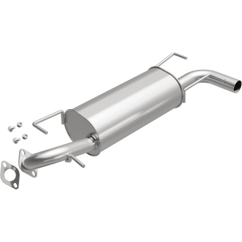 BRExhaust Direct-Fit Steel 2.5 Inch Muffler 108-0082 Mufflers, Direct-Fit, 2.50 in. Inlet/Outlet, Steel, Aluminized, Subaru, 2.5L, Each