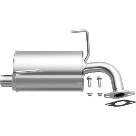 BRExhaust Direct-Fit Steel 2 Inch Muffler 108-0085 Mufflers, Direct-Fit, 2.00 in. Inlet/Outlet, Steel, Aluminized, Subaru, Each