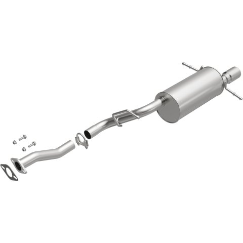 BRExhaust Direct-Fit Steel 2 Inch Muffler 108-0089 Mufflers, Direct-Fit, 2.00 in. Inlet/Outlet, Steel, Aluminized, Subaru, 2.2L, 2.5L, Each