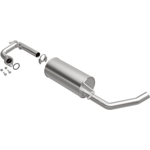 BRExhaust Direct-Fit Steel 2 Inch Muffler 108-0090 Mufflers, Direct-Fit, 2.00 in. Inlet/Outlet, Steel, Aluminized, Toyota, 2.0L, Each