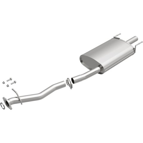 BRExhaust Direct-Fit Steel 2 Inch Muffler 108-0095 Mufflers, Direct-Fit, 2.00 in. Inlet/Outlet, Steel, Aluminized, for use on Honda®, 2.2L, Each
