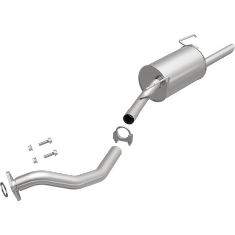BRExhaust Direct-Fit Steel 1.75 Inch Muffler 108-0098 Mufflers, Direct-Fit, in. Inlet/Outlet, Steel, Aluminized, for Nissan, 1.6L, Each