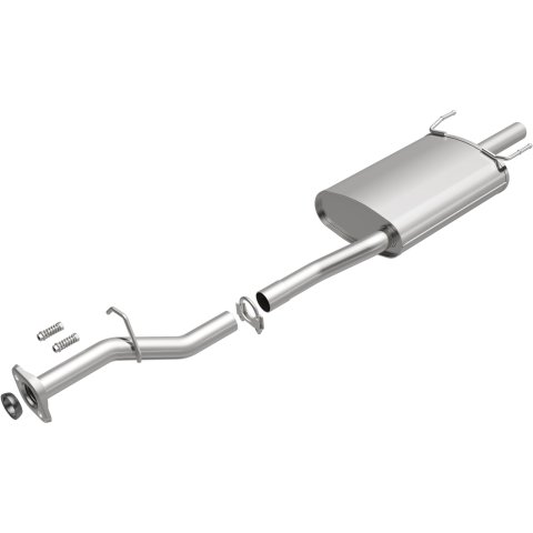 BRExhaust Direct-Fit Steel 2 Inch Muffler 108-0100 Mufflers, Direct-Fit, 2.00 in. Inlet/Outlet, Steel, Aluminized, for use on Acura®, 2.2L, 2.3L, Each