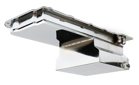 Hamburger's Performance Street LS Swap Oil Pans 0172 Pan, Pan, Street/Strip Style, Wet Rear Sump Style, 7.00 qts. Capacity, Steel, Chrome, Buick, Chev