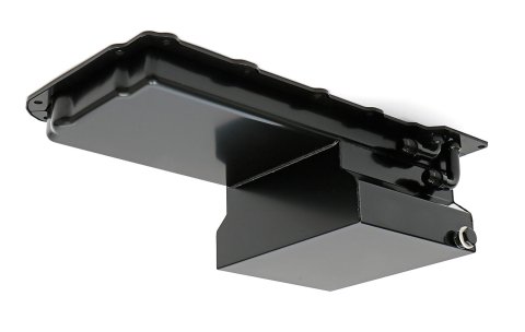 Hamburger's Performance Street LS Swap Oil Pans 0173 Pan, Pan, Street/Strip Style, Wet Rear Sump Style, 7.00 qts. Capacity, Steel, Black, Buick, Chevy, GMC, LS, Each