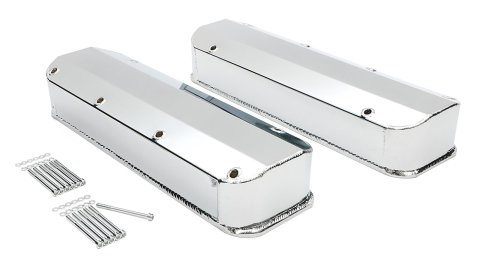 Hamburger's Performance Fabricated Aluminum Valve Covers 1096 Covers, Tall, Fabricated, Aluminum, Natural, Mopar, Big Block, Pair