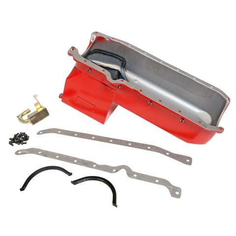 Hamburger's Performance Econo Series Oil Pans 1109 Pan, Series, Steel, Red Painted, 7 qt. Capacity, Chevy, GMC, 305, 350, Each