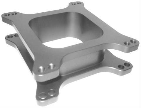 Hamburger's Performance 2 Inch Carburetor Spacer 3202 Spacer, Aluminum, in. Thick, Open, Square Bore, Each