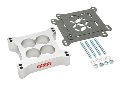 Hamburger's Performance Carburetor Spacers 3207 CARBURETOR SPACER, Holley/AFB 4BBL Carb Spacer for Standard Intake Manifolds; 1-1/2in Tall- Billet Alu