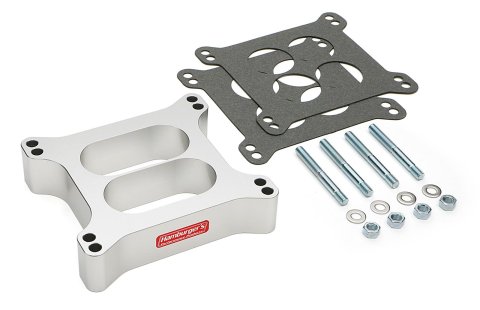 Hamburger's Performance Carburetor Spacers 3209 CARBURETOR SPACER, Holley/AFB 4BBL Carb Spacer for Dual-Plane Intake Manifolds/Stndrd Ports 1-1/2in Ta