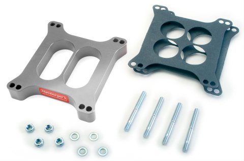 Hamburger's Performance 1 Inch Carburetor Spacer 3217 Spacer, Aluminum, in. Thick, Dual Plane, Square Bore, Each