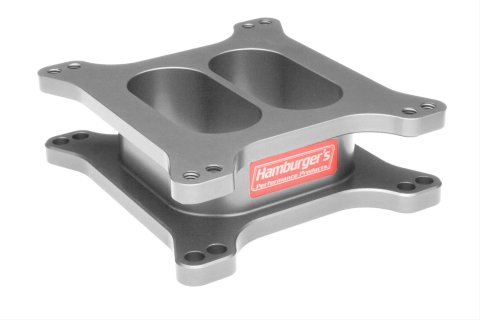 Hamburger's Performance 2 Inch Carburetor Spacer 3218 Spacer, Aluminum, in. Thick, Dual Plane, Square Bore, Each