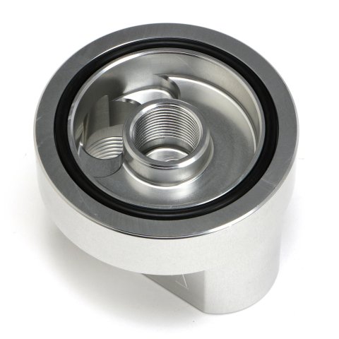 Hamburger's Performance Oil Filter Bypass Adapters 3323 Adapter, Aluminum, Clear, Anodized, Ford, 4.6/5.4L V8, 6.8L V10, Each