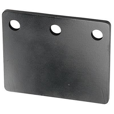 Hamburger's Performance Oil Filter Mounting Brackets 3396 Remote Single Plate, Steel, Black Powdercoated, Straight, Each