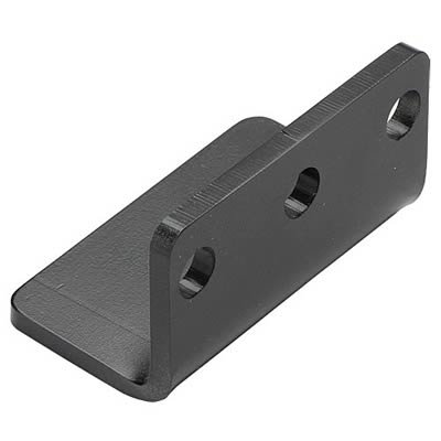 Hamburger's Performance Oil Filter Mounting Brackets 3397 Remote Single Plate, Steel, Black Powdercoated, 90 Degrees, Each