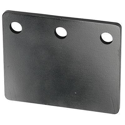 Hamburger's Performance Oil Filter Mounting Brackets 3398 Remote Dual Plate, Steel, Black Powdercoated, Straight, Each