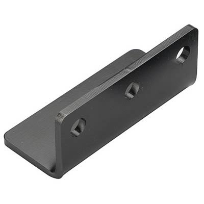 Hamburger's Performance Oil Filter Mounting Brackets 3399 Remote Dual Plate, Steel, Black Powdercoated, 90 Degrees, Each