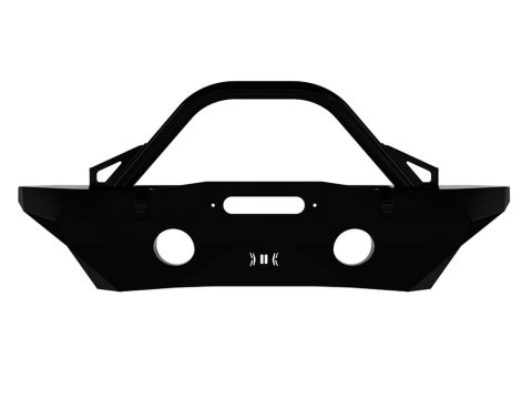 Icon Impact Off-Road Armor Pro Series Front Bumpers 25234 Bumper, Front, Mid Width Recessed Winch mount w/ Bar & Tabs, 07-18 JK