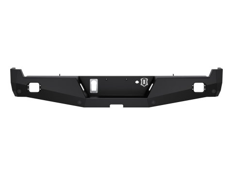 Icon Impact Off-Road Armor Pro Series Rear Bumpers 66201 Bumper, Winch, Rear, Fabricated, Steel, Black, Ford, Each