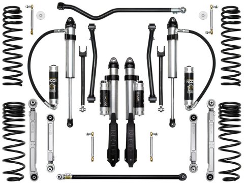 Icon Vehicle Dynamics Stage 8 Suspension Lift Kits for 2020-2022 GLADIATOR - K22108 Kit, Coil Springs With Shocks, 8, Billet, 2.50 in. Lift, Front, Rear, Jeep, Gladiator, Kit