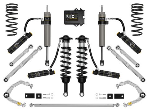 Icon Vehicle Dynamics Stage 12 Suspension Lift Kits for 2023-2024 SEQUOIA - K53242 Kit, Coil Springs With Shocks, 12, 1.00-3.500 in. lift, Front, 0.00-3.00 in. lift, Rear,Toyota, Kit
